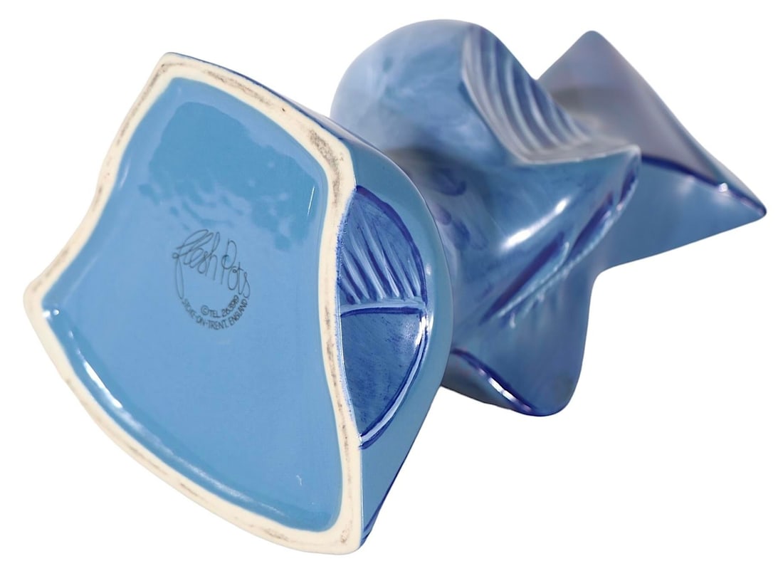 Postmodern Pottery Flesh Pots Vase by Maurice Rushton Stoke on Trent England - 7