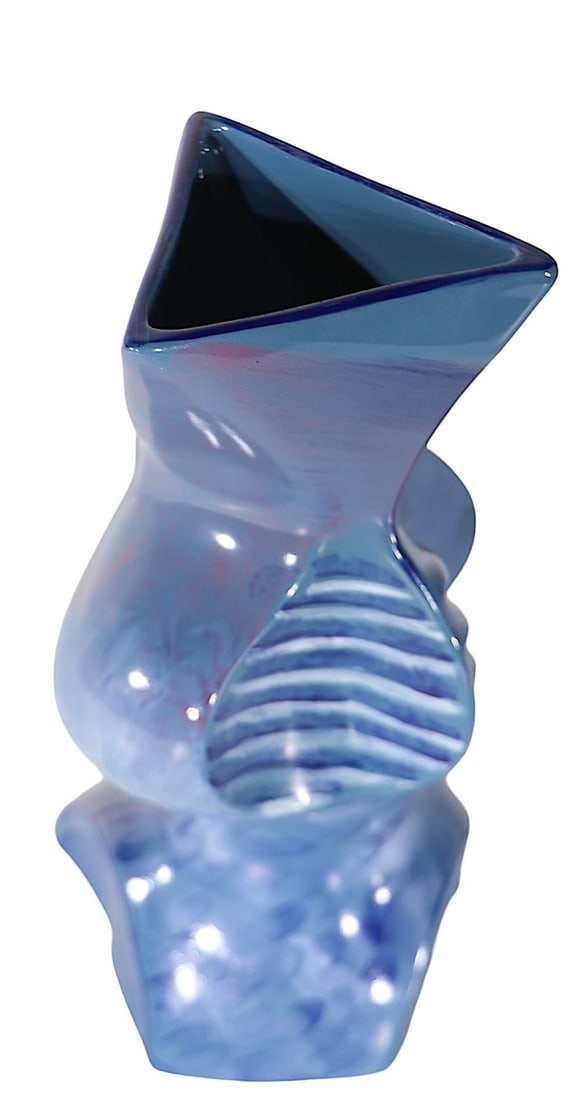 Postmodern Pottery Flesh Pots Vase by Maurice Rushton Stoke on Trent England - 8