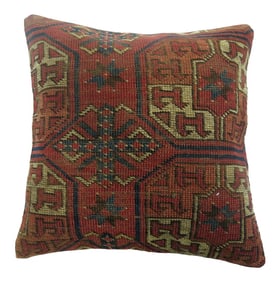 Mid 19th Century Turkeman Rug Pillow