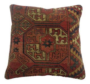 Mid 19th Century Turkeman Rug Pillow