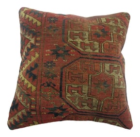 Mid 19th Century Turkeman Rug Pillow
