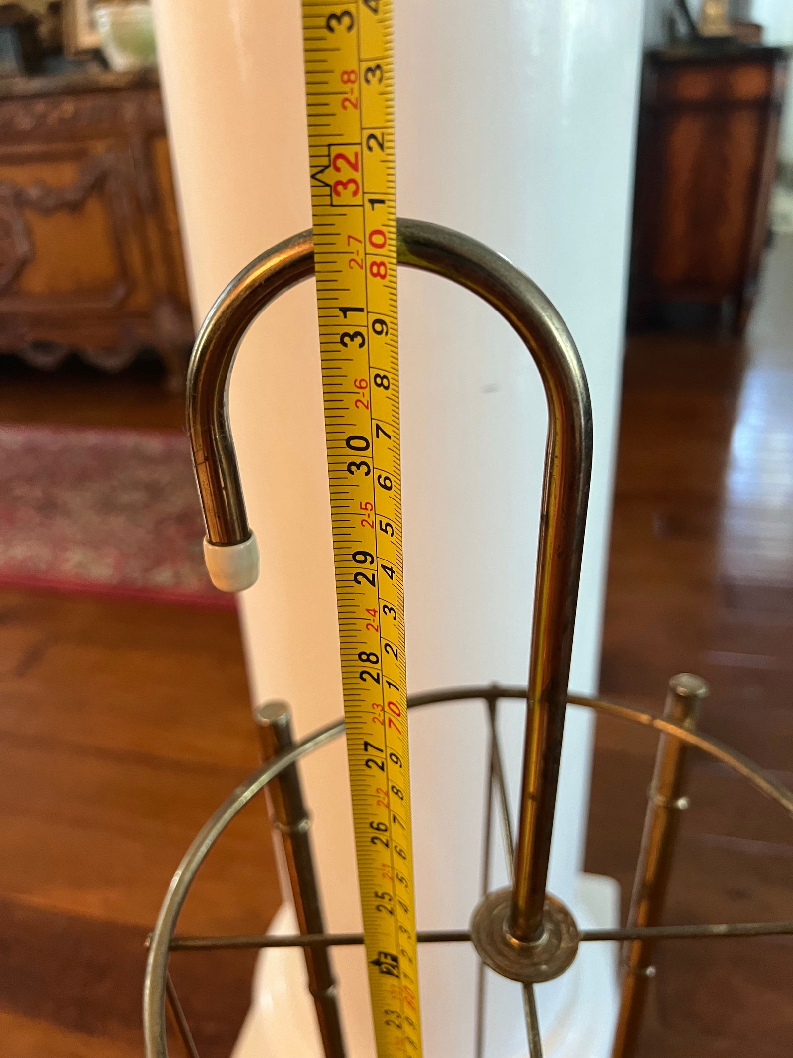 MCM Faux Bamboo Brass Umbrella Stand - 4