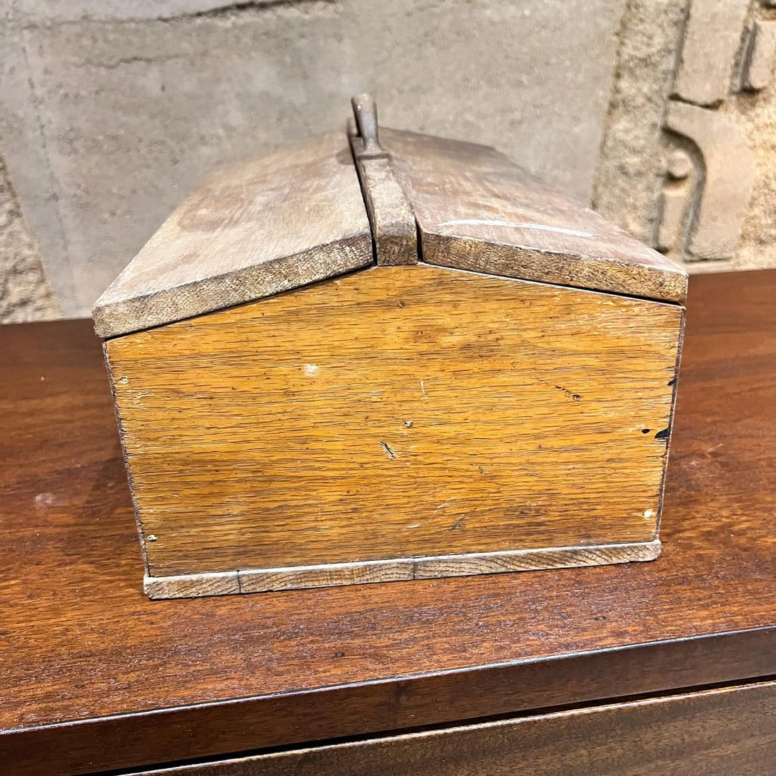 Antique Hammacher Schlemmer & Co Ny Toolbox Solid Oak - 10