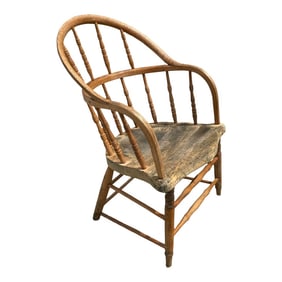 Early 20th Century Oak Windsor Arm Chair
