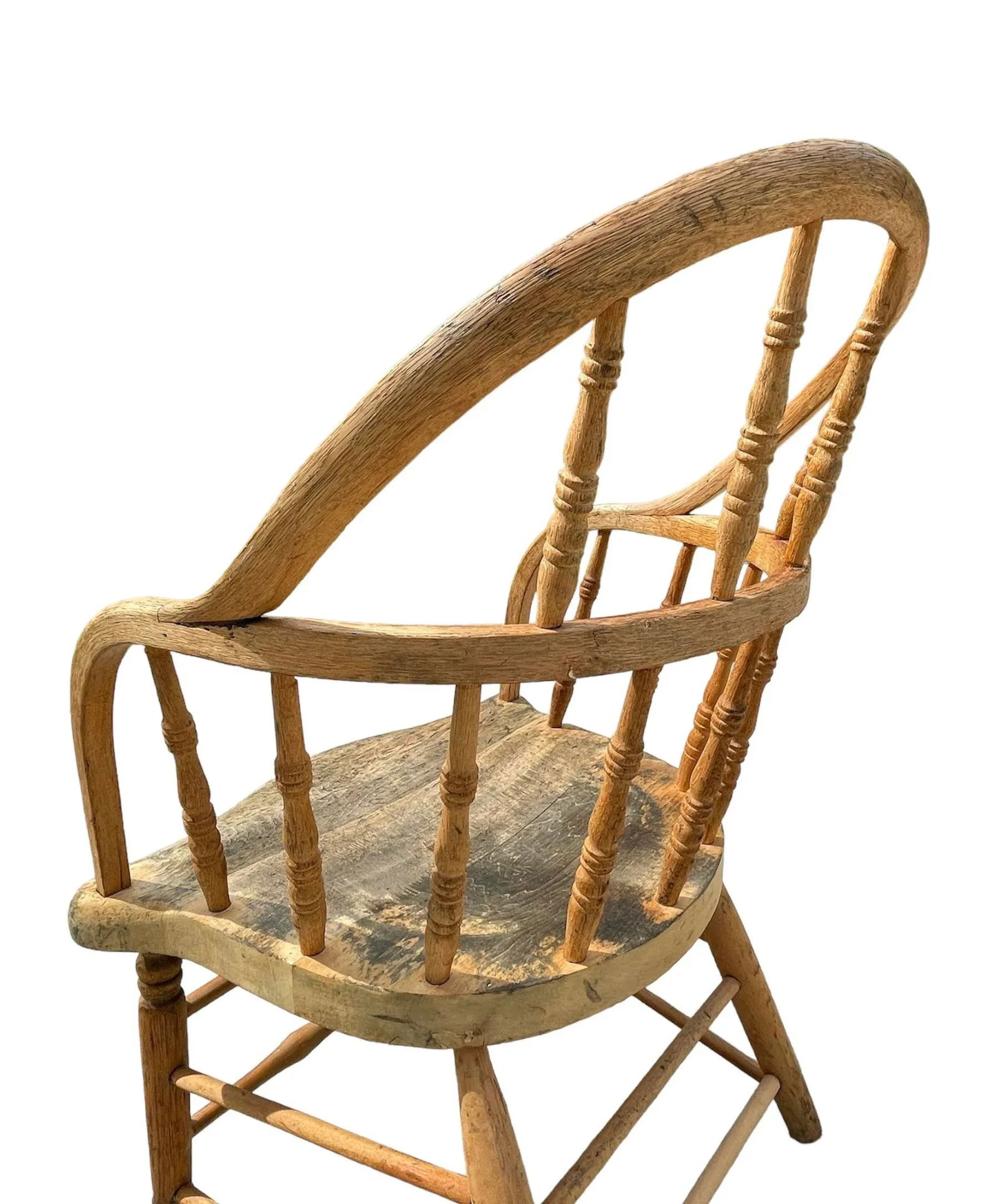 Early 20th Century Oak Windsor Arm Chair - 6