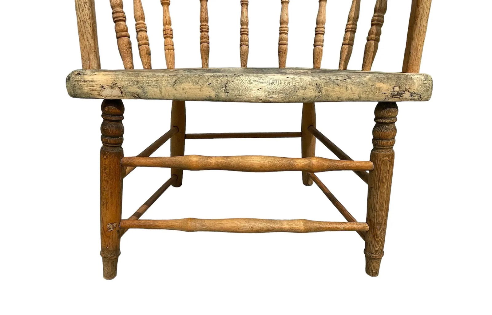 Early 20th Century Oak Windsor Arm Chair - 7