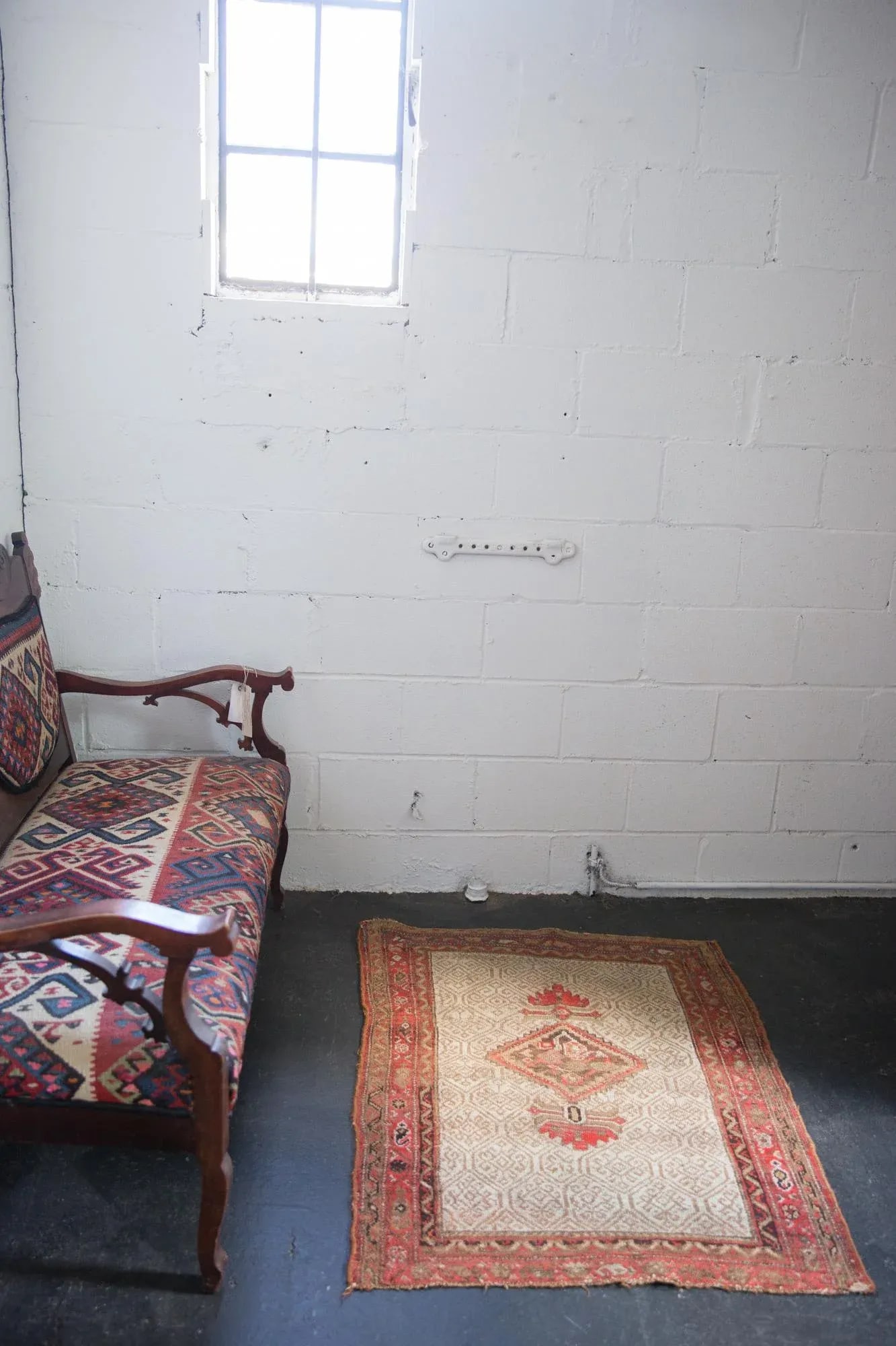 Antique Malayer Square Rug - 3' X 3'7" - 4