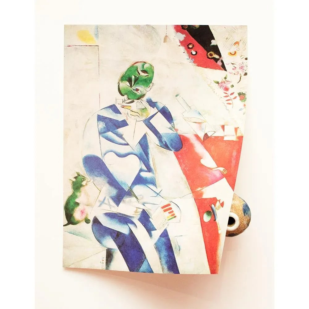 1972 After Marc Chagall "The Poet Half-Past Three", Full-Color Parisian Print - 4