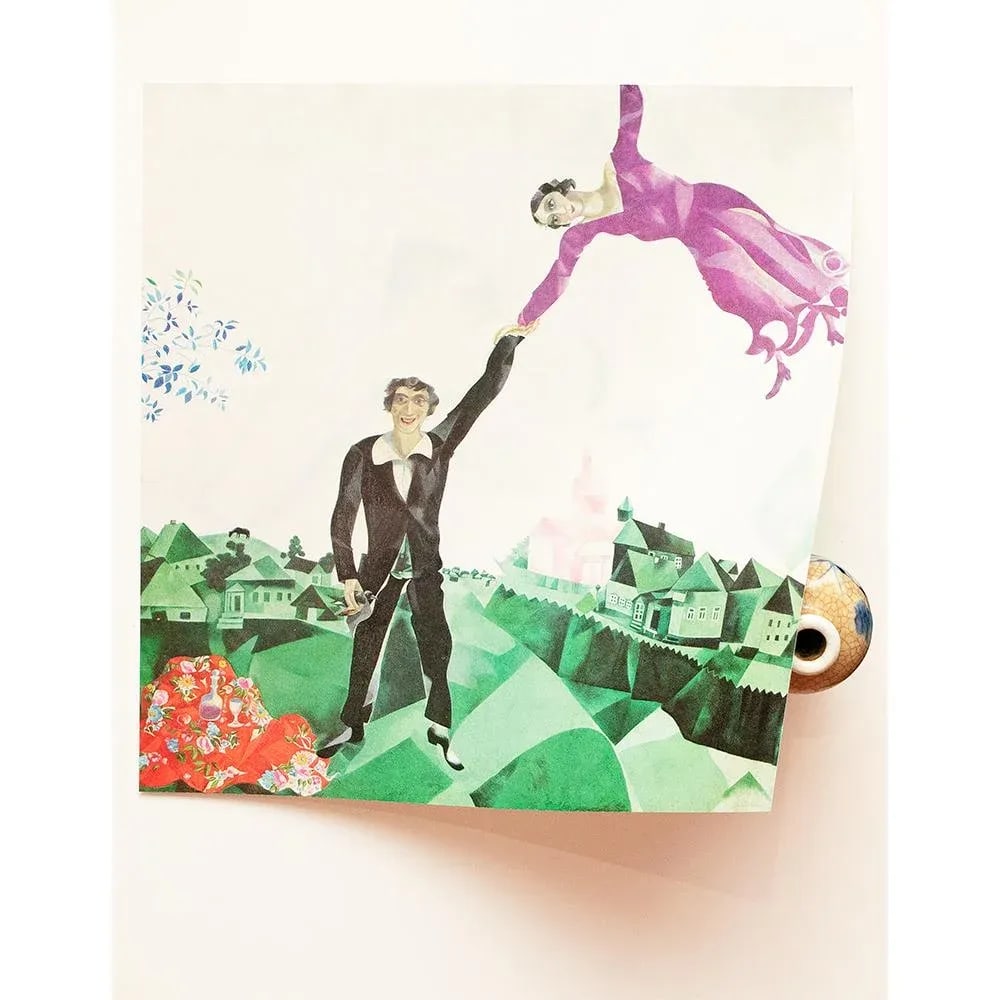 1972 After Marc Chagall "The Promenade", Full-Color Parisian Print - 4