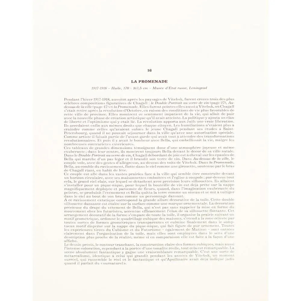 1972 After Marc Chagall "The Promenade", Full-Color Parisian Print - 5