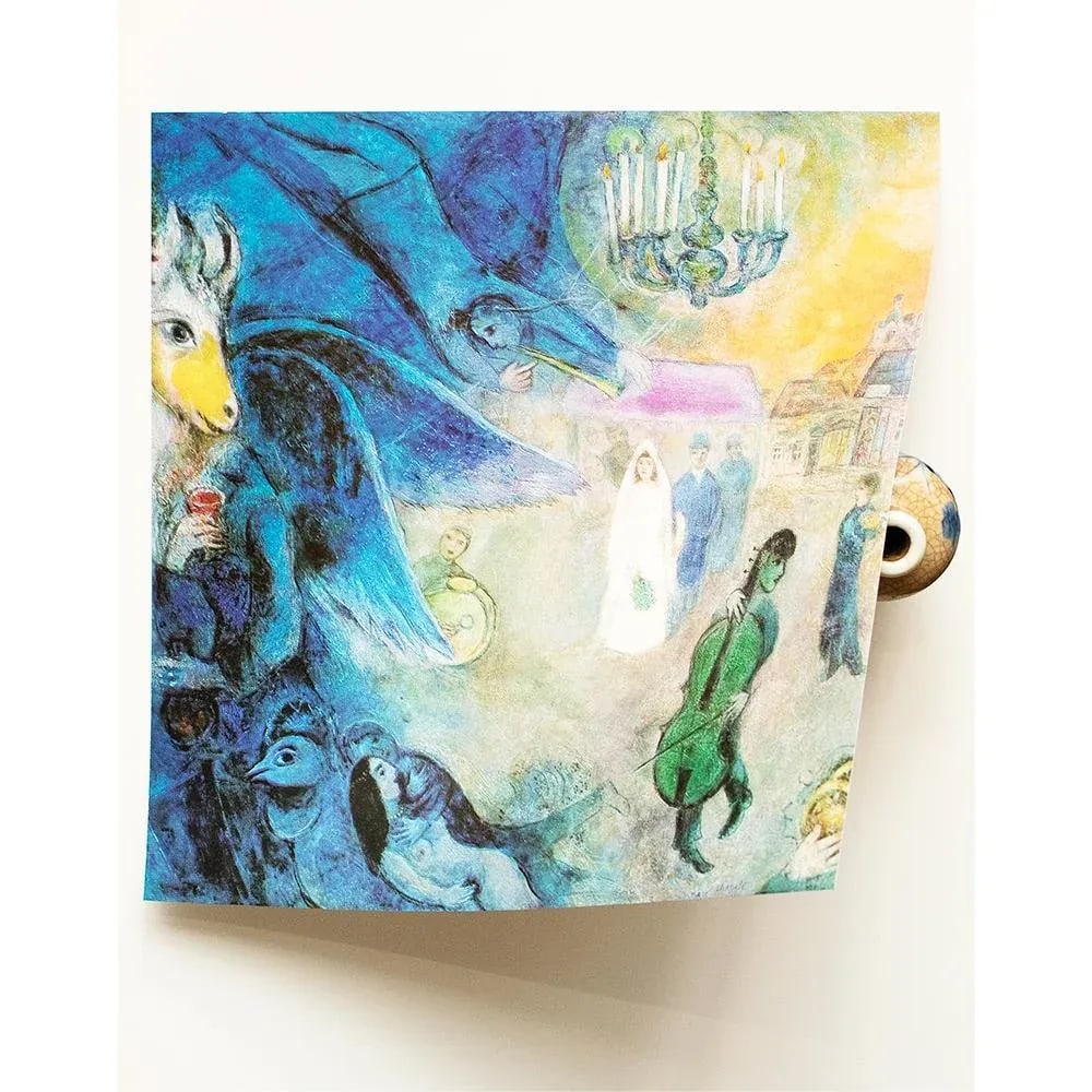 1972 After Marc Chagall "The Wedding Candles", Full-Color Parisian Print - 4
