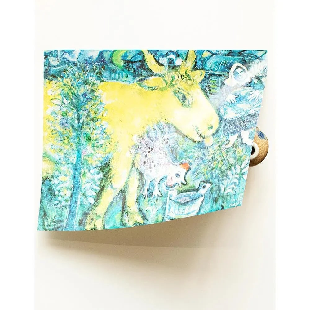 1972 After Marc Chagall "The Farm, the Village", Full-Color Parisian Print - 4