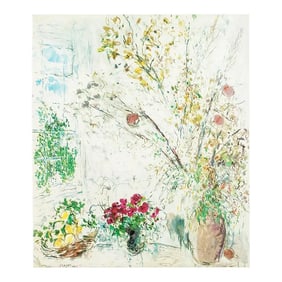 1972 After Marc Chagall "Lunaria", Full-Color Parisian Print