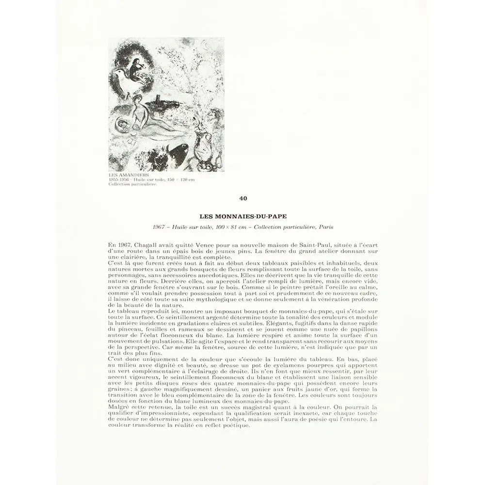 1972 After Marc Chagall "Lunaria", Full-Color Parisian Print - 5