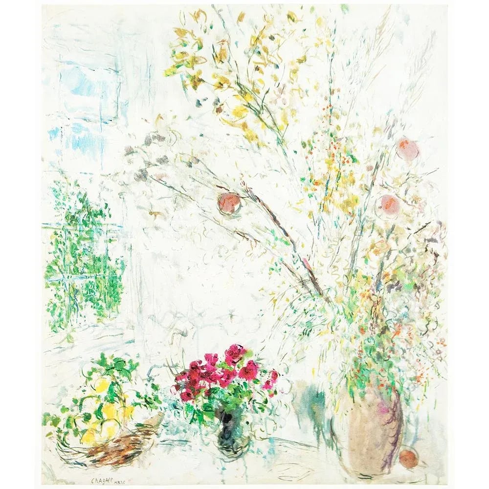 1972 After Marc Chagall "Lunaria", Full-Color Parisian Print - 7