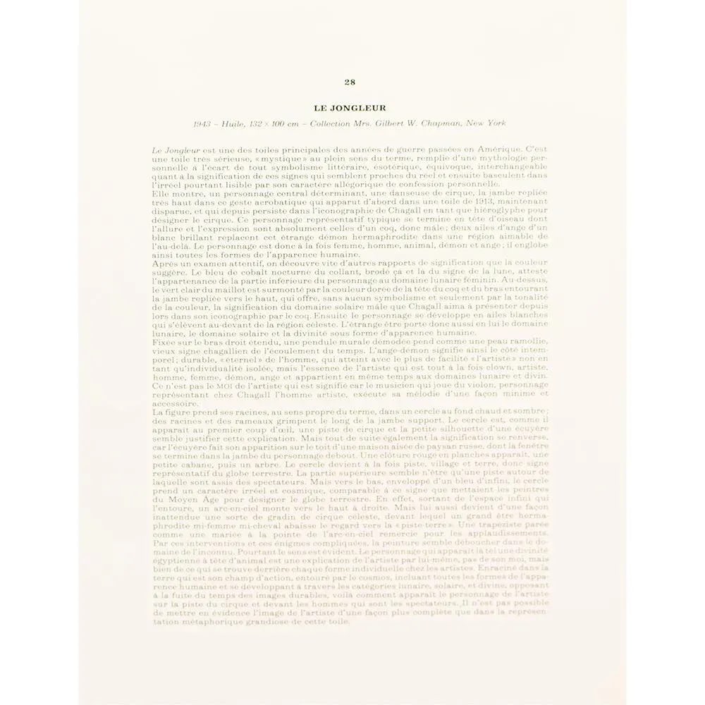 1972 After Marc Chagall "The Juggler", Full-Color Parisian Print - 5