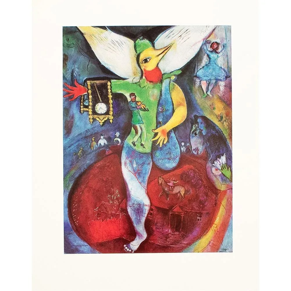 1972 After Marc Chagall "The Juggler", Full-Color Parisian Print - 6