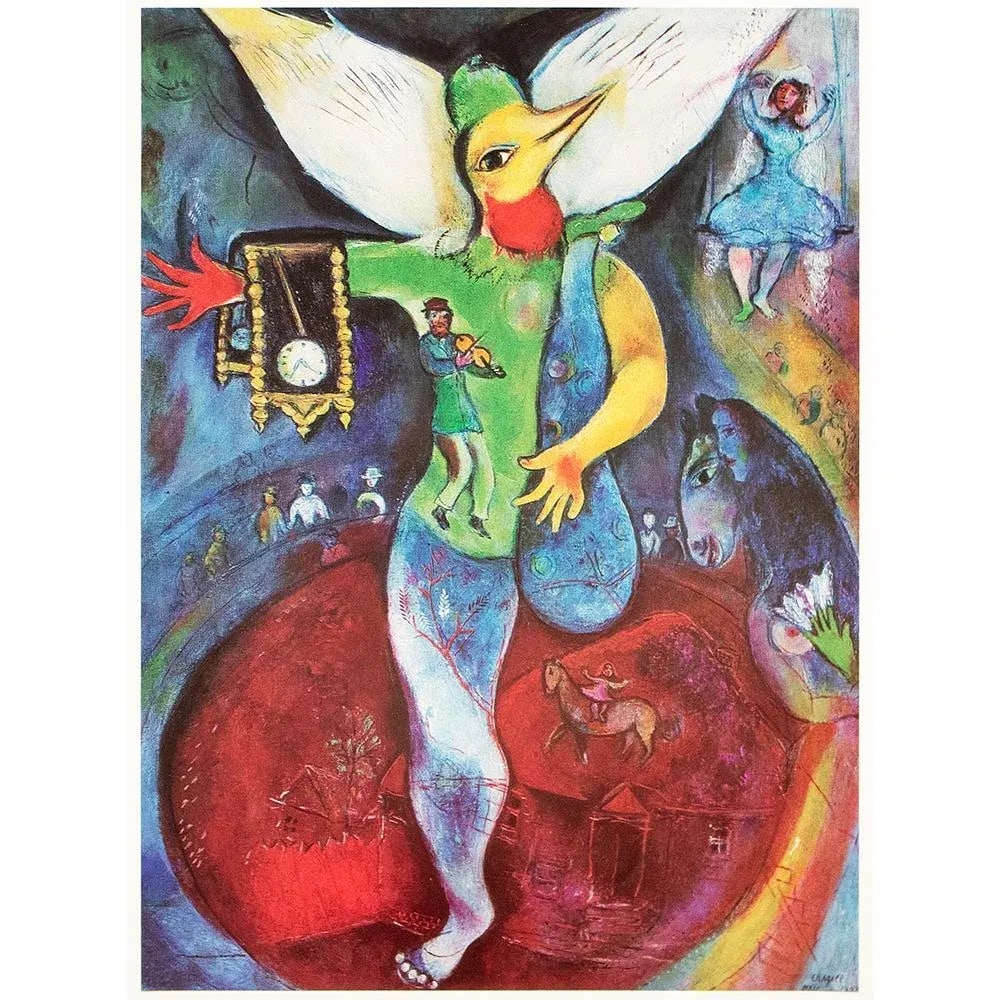 1972 After Marc Chagall "The Juggler", Full-Color Parisian Print - 7