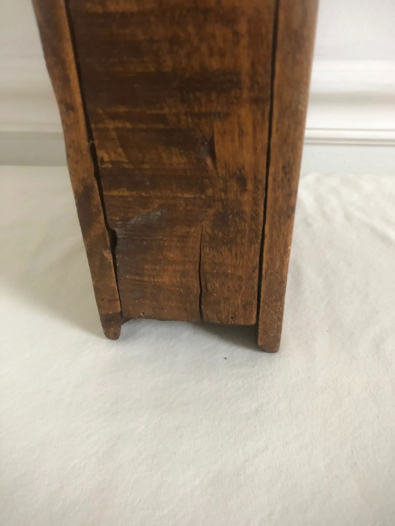 19th Century Primitive Clock Holder Box - 7