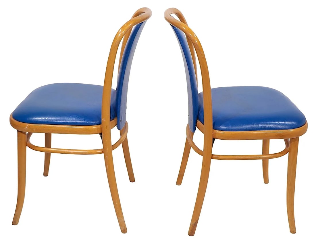 Pr. Bentwood Cafe Style Chairs by Quebec 69 After Hoffmann for Thonet C. 1970's - 5