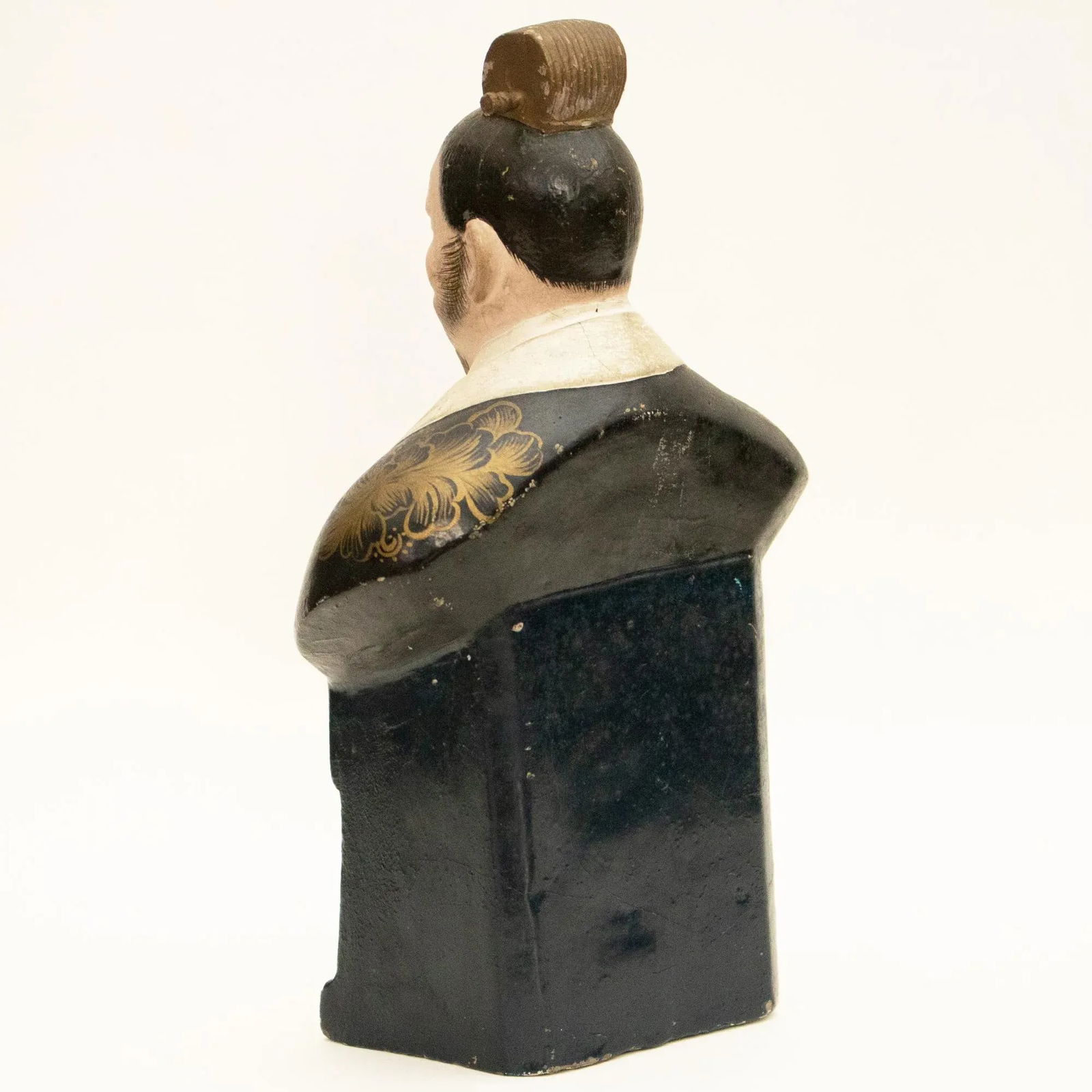 Meiji to ShÅwa Era Japanese Ceramic Bust - 5