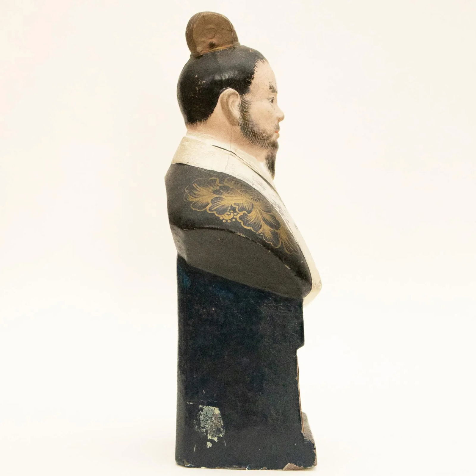 Meiji to ShÅwa Era Japanese Ceramic Bust - 8