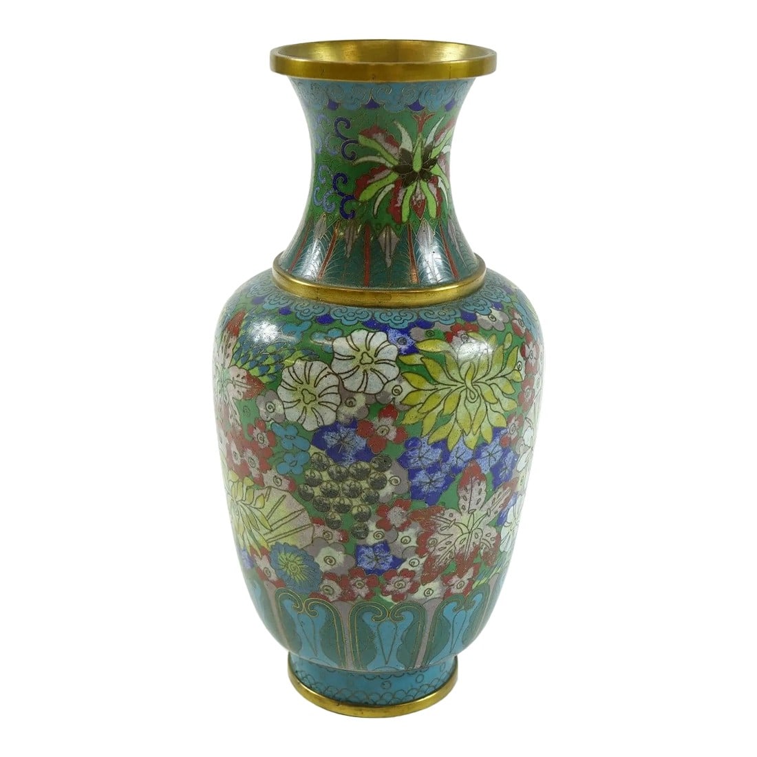 Early 20th Century Chinese Cloisonne Vase (1 of 3)