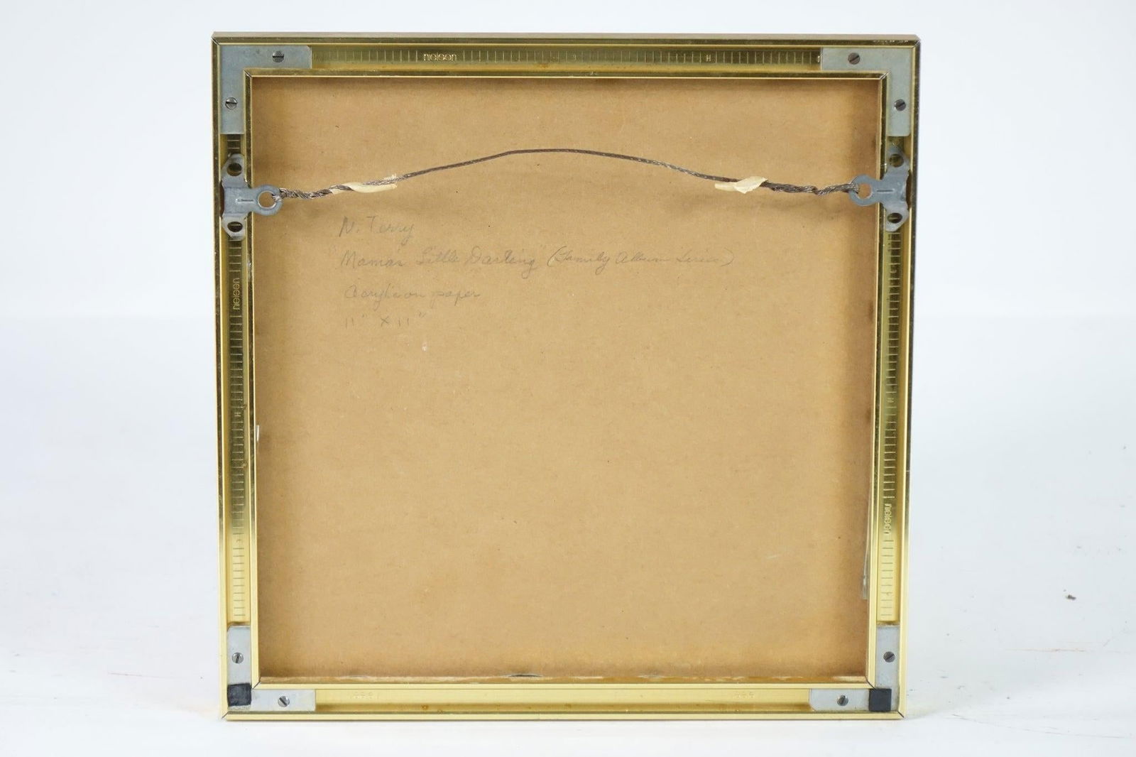 Late 20th Century Family Snapshot Original Acrylic Painting Signed - 3