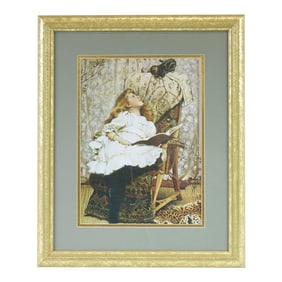 Mid 20th Century A Rival Attraction Reproduction Print of Original Oil Painting