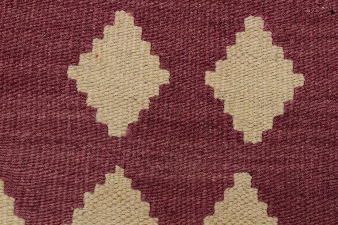 Modern Abstract Kilim Hand-Woven Wool Rug -5"²11"³ × 8"²4"³ - 6