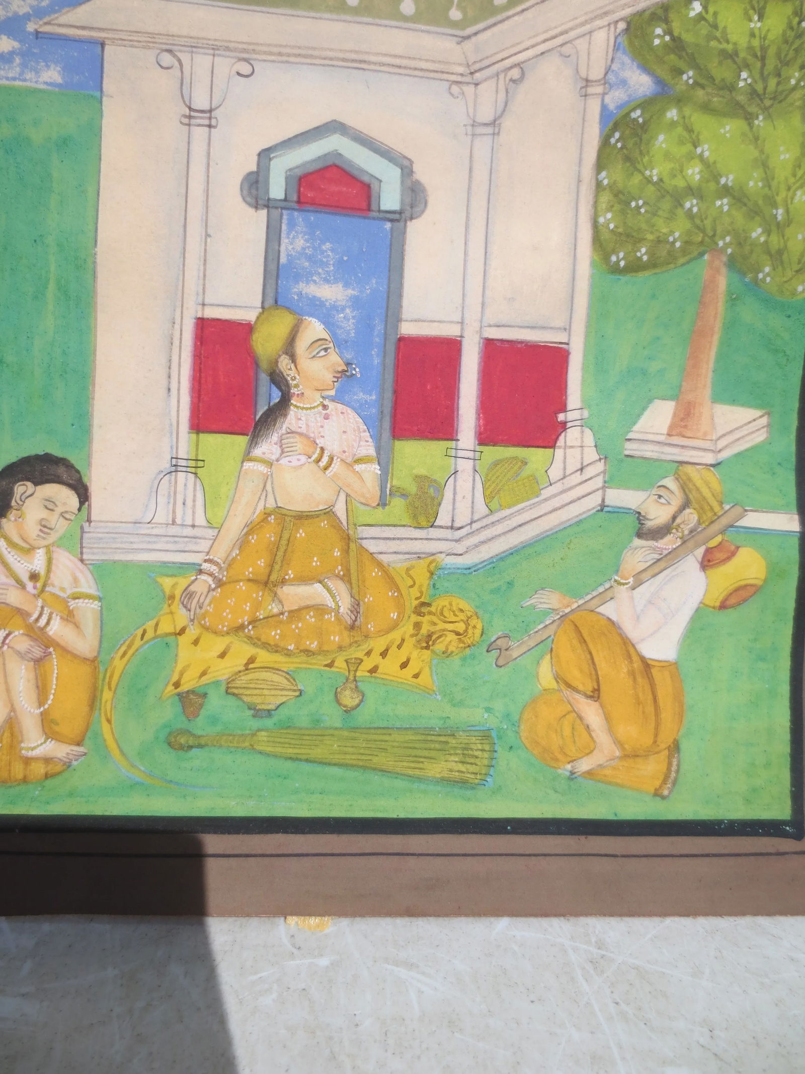 Pushtimarg Gauche Painting of Fokelore Date 1964 - 2