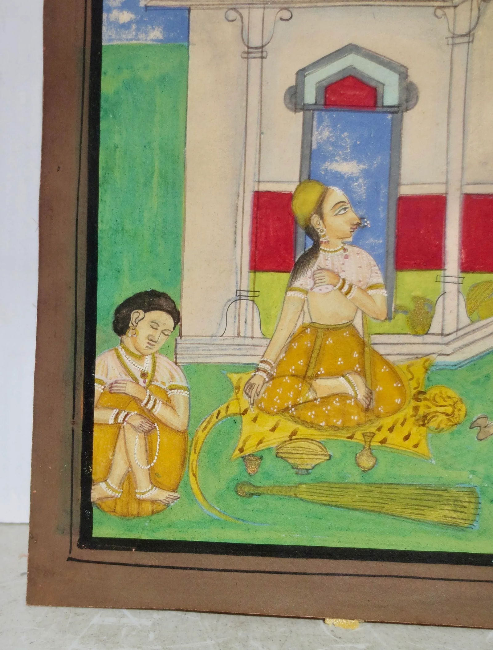 Pushtimarg Gauche Painting of Fokelore Date 1964 - 3