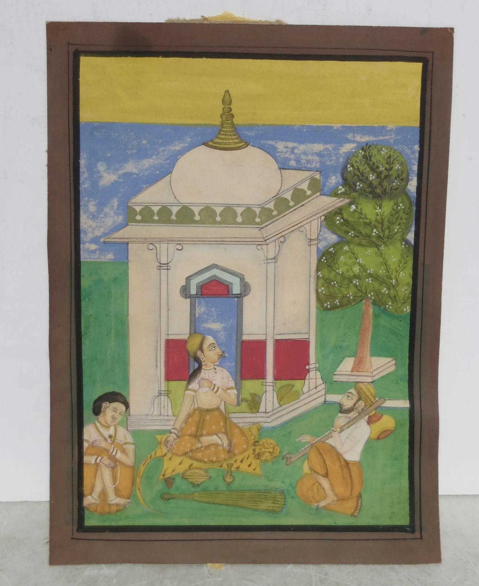Pushtimarg Gauche Painting of Fokelore Date 1964 - 6