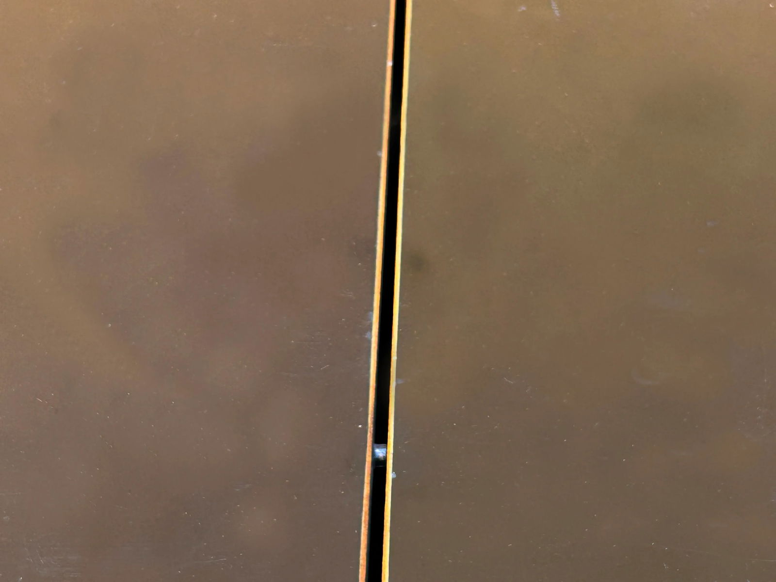 Chinese Black Lacquer Wood 2 Half Side Round Pedestal Center Table - 5