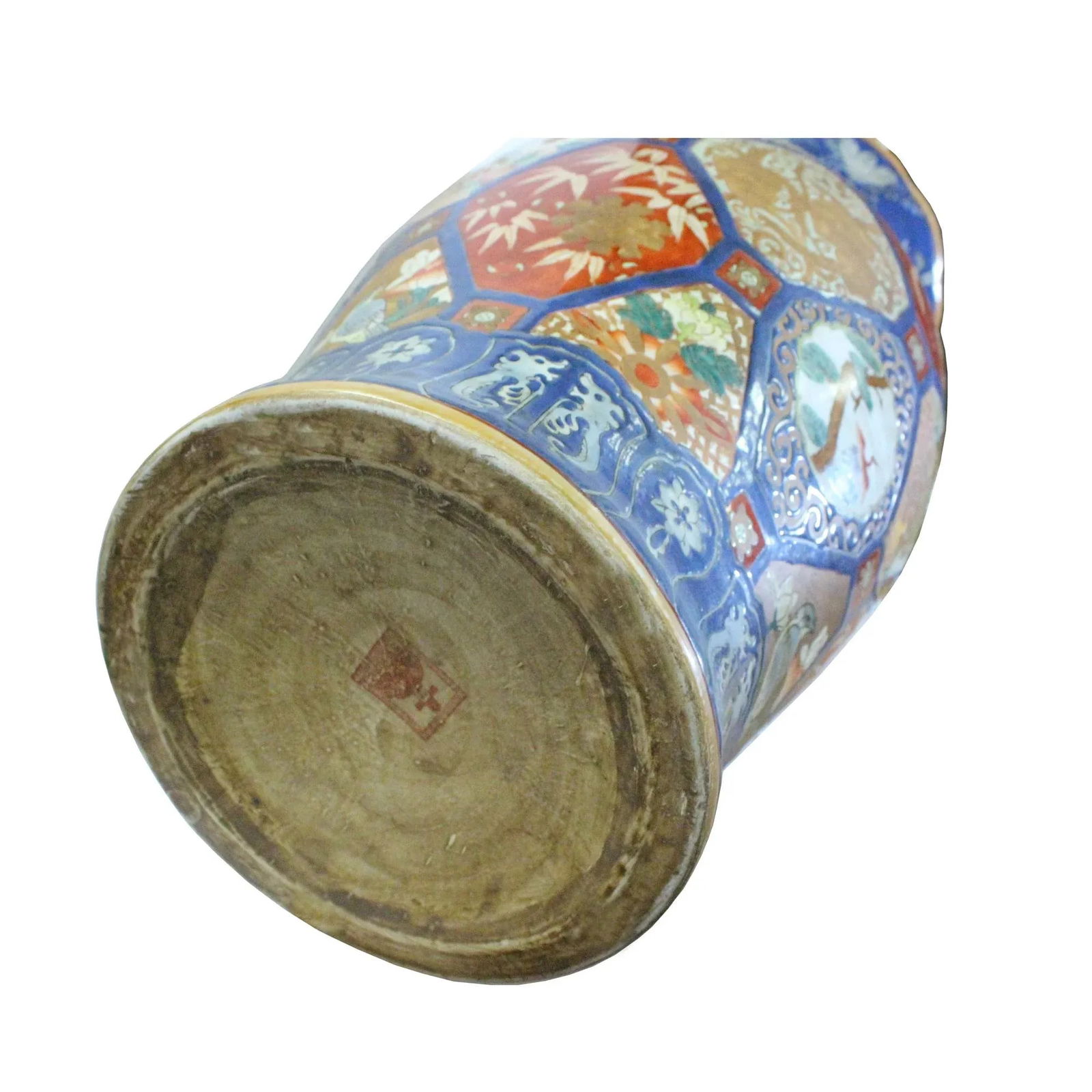 Vintage Chinese Oriental Imari Mixed Color Porcelain Decor Vase - 8