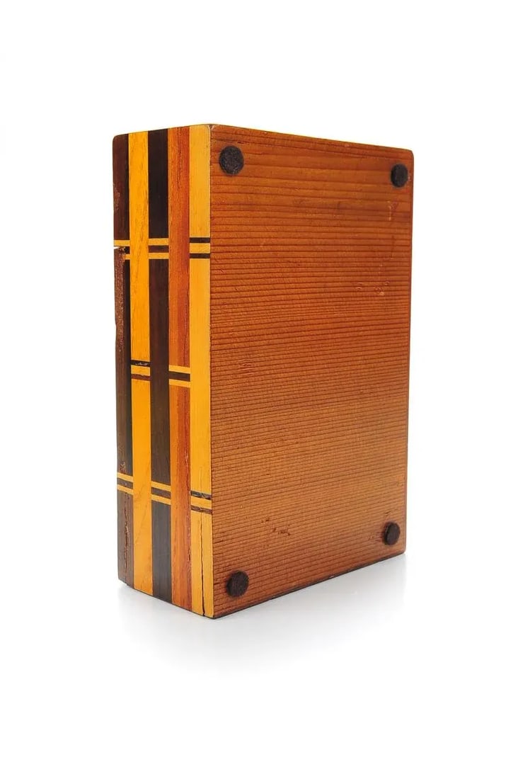 Antique Japanese Inlaid Box with Concealed Drawer - 5