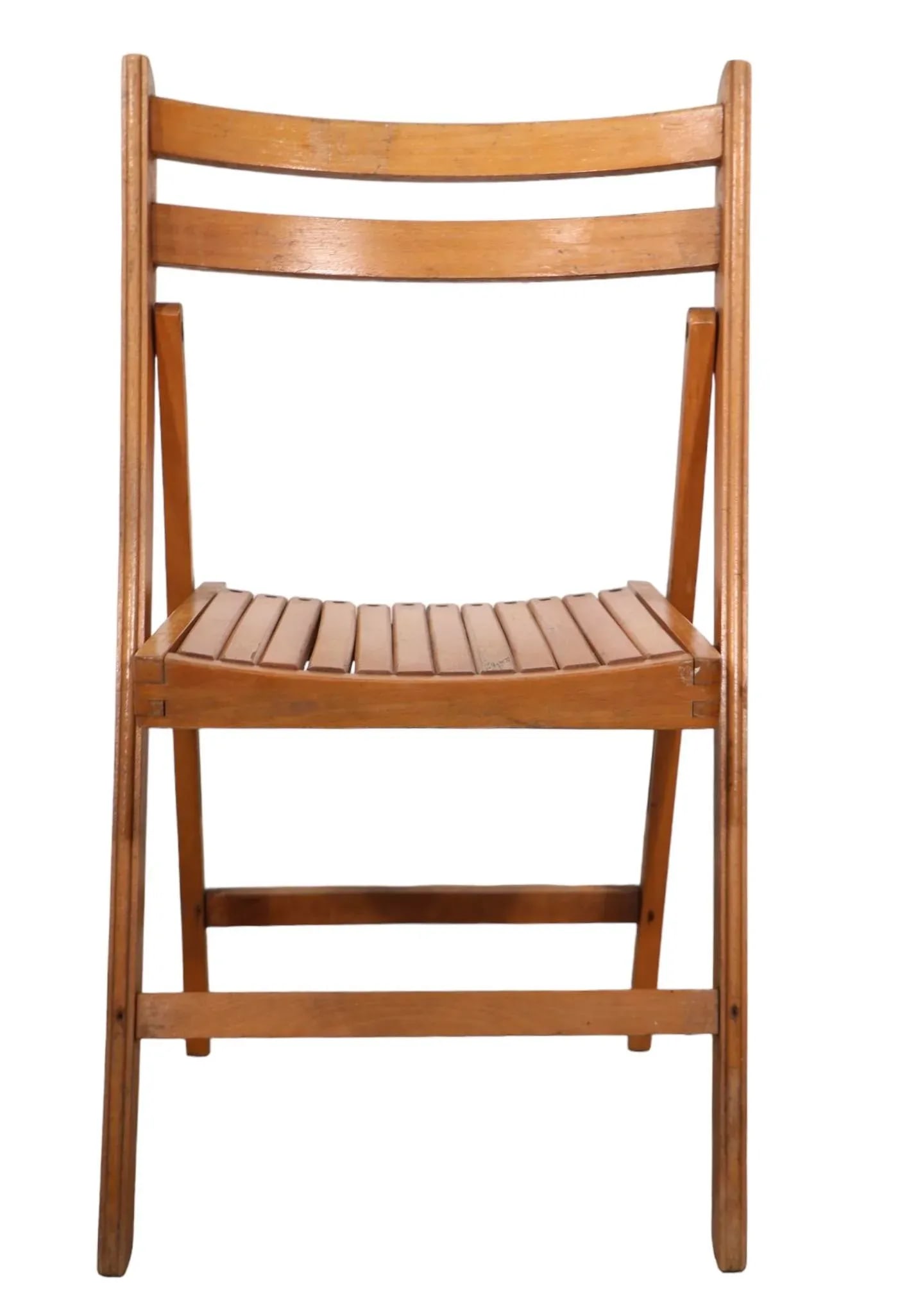 Folding Dining Height Mid Century Industrial Chair Made in Yugoslavia - 2