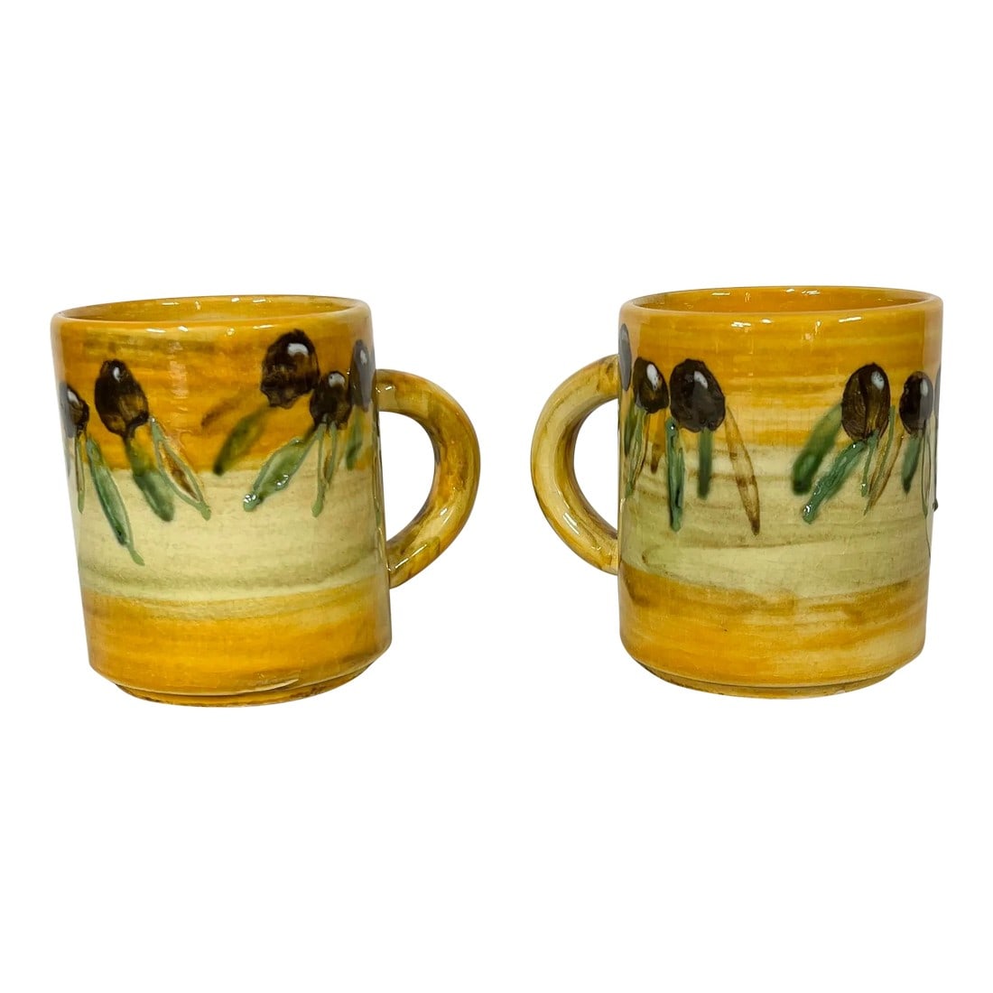 Hand Thrown French Pottery Mugs by Artist Jacques (1 of 4)