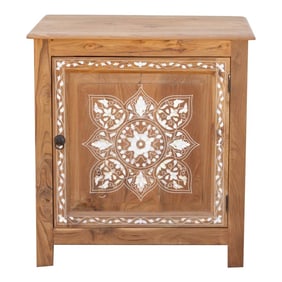 Mother of Pearl Inlay Medallion Small Cabinet