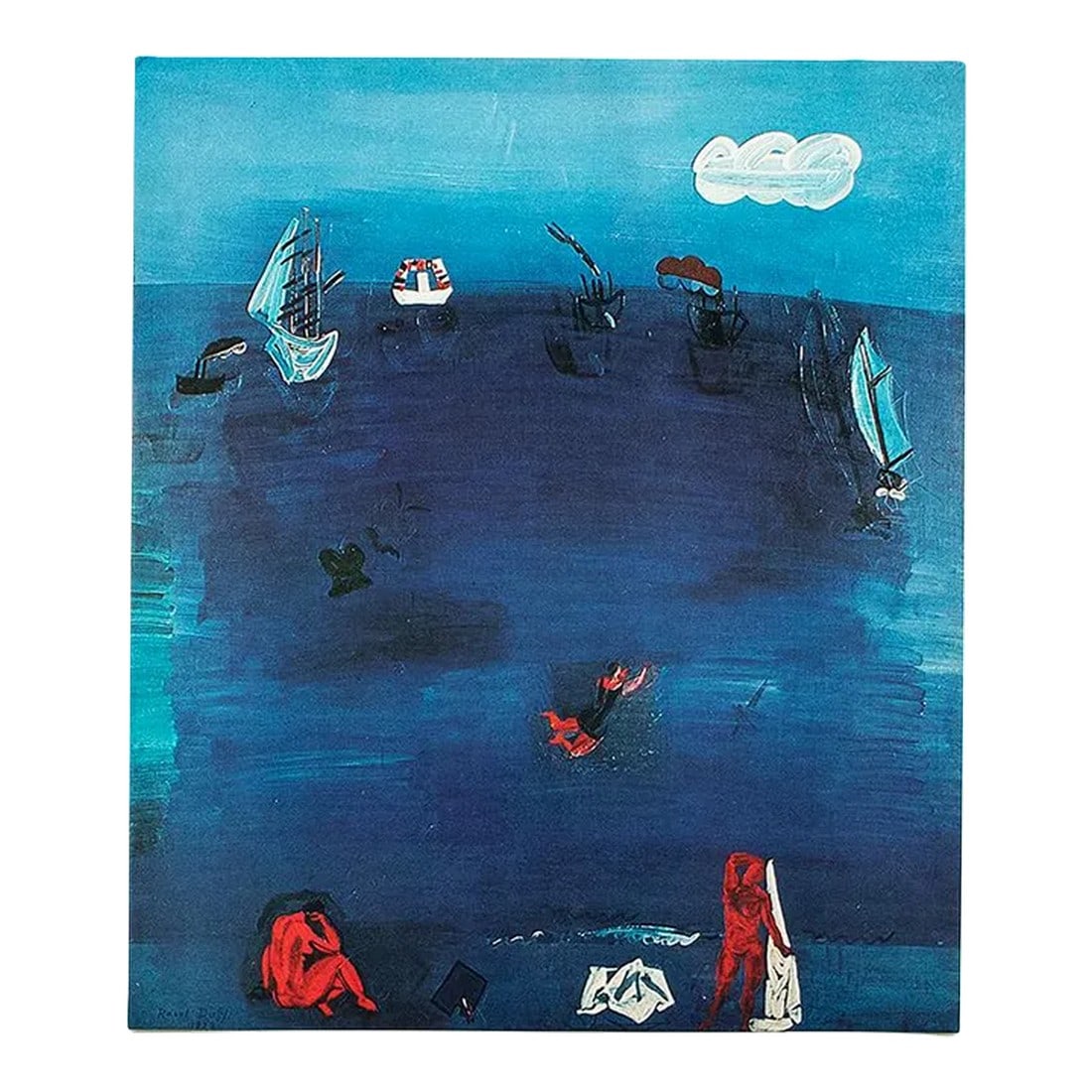 1970 After Raoul Dufy "The Mediterranean", Full-Color Parisian Print (1 of 7)