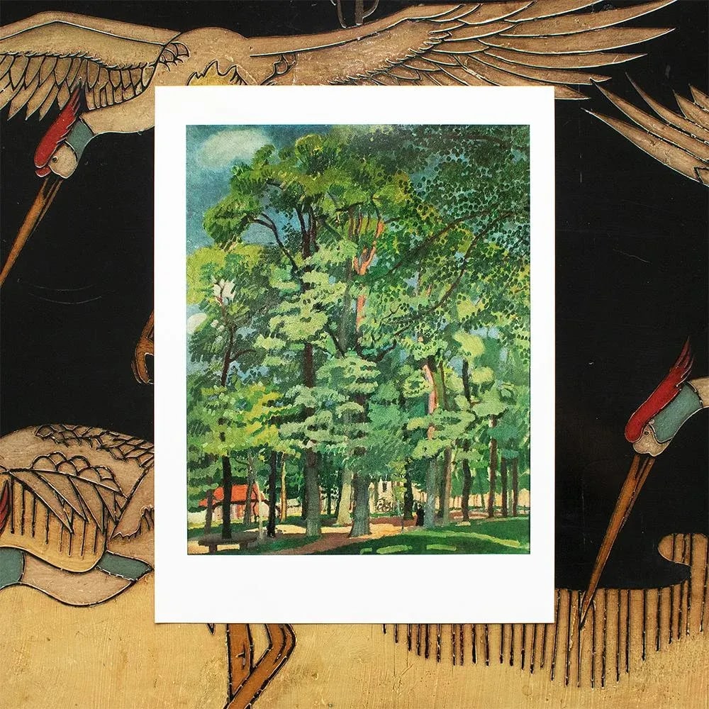 1970 After Raoul Dufy "Landscape in Falaise", Full-Color Parisian Print - 3