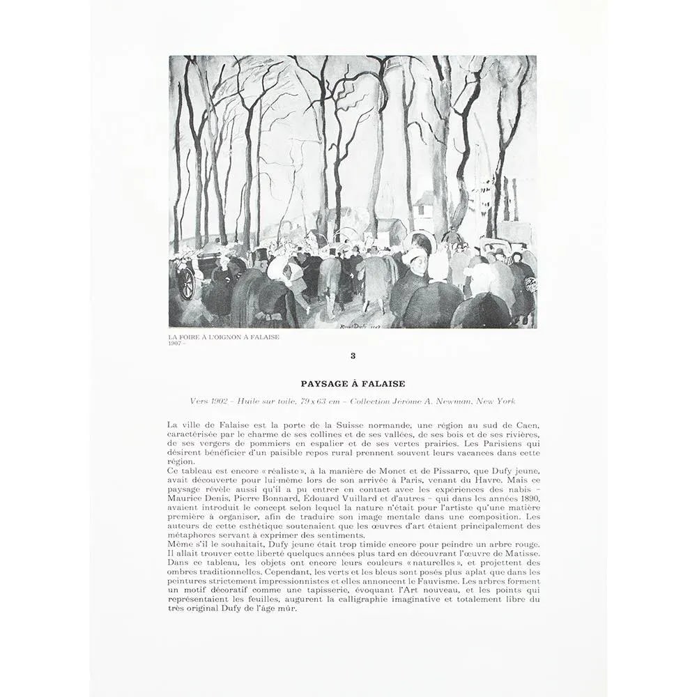 1970 After Raoul Dufy "Landscape in Falaise", Full-Color Parisian Print - 5