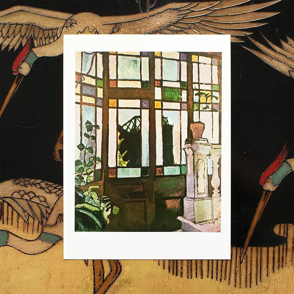 1970 After Raoul Dufy "Window With Coloured Glasses", Full-Color Parisian Print - 3