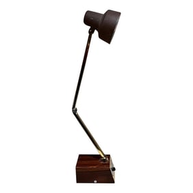 Mid-Century Modern Tensor Wood Desk Lamp Swivel High Intensity
