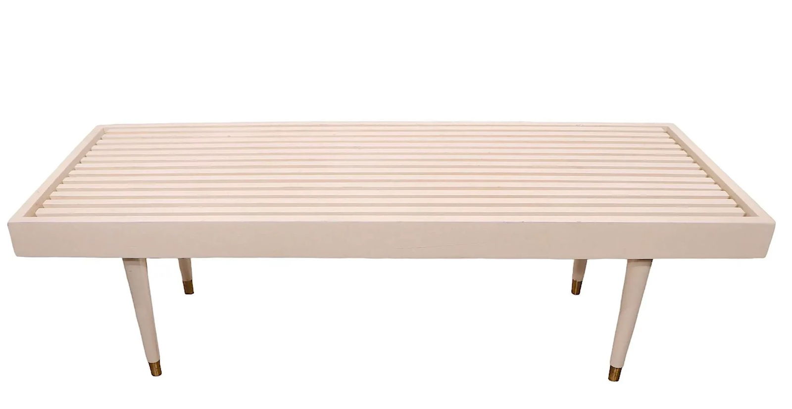 Mid Century Slat Bench Coffee Table C 1950/60's - 10