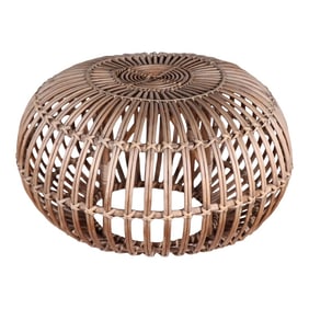 Stick Wicker Reed Ottoman Stool Footrest Pouf by Franco Albini