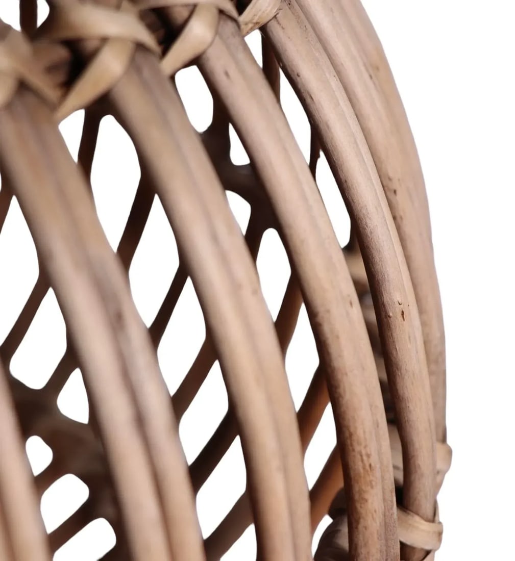 Stick Wicker Reed Ottoman Stool Footrest Pouf by Franco Albini - 2