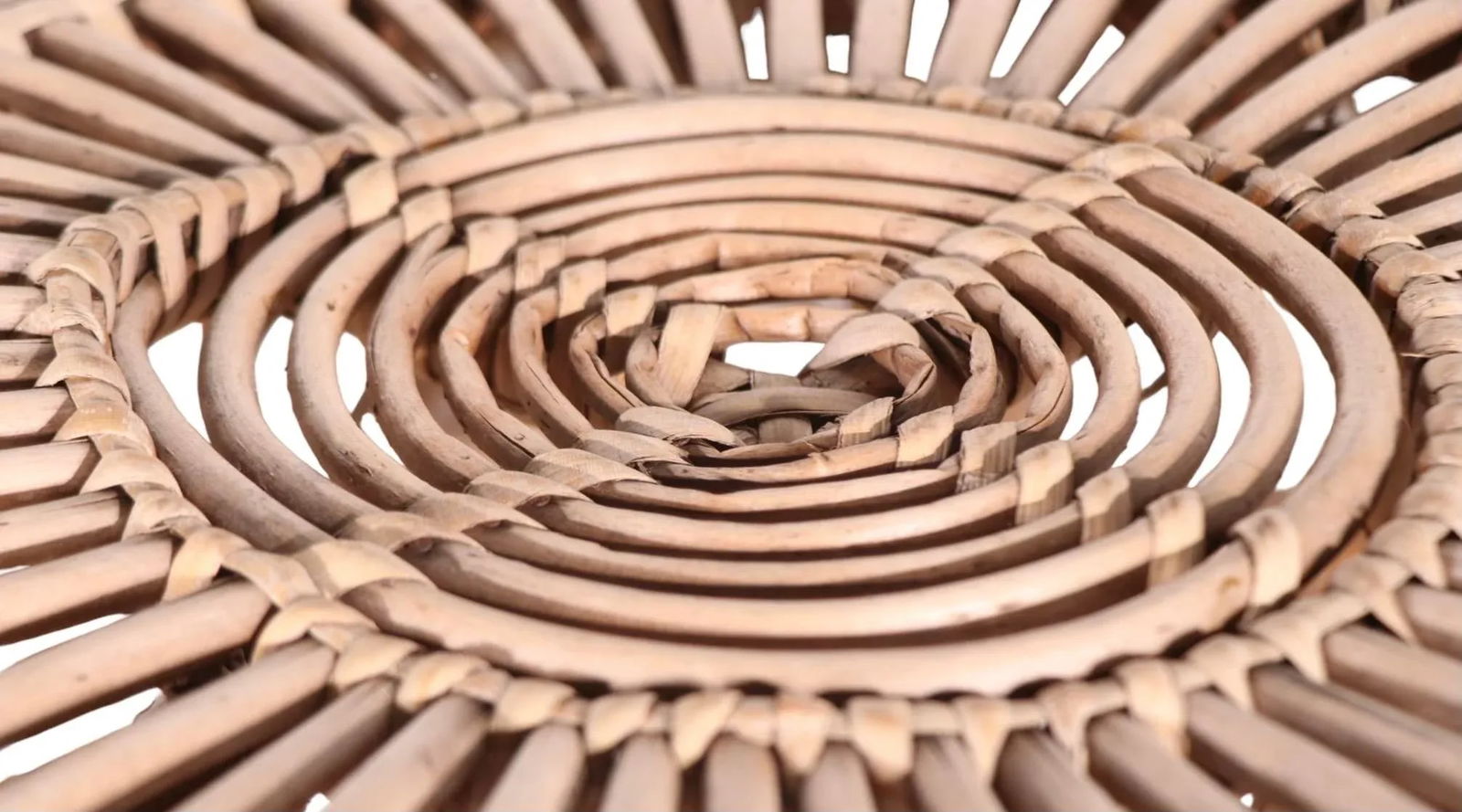 Stick Wicker Reed Ottoman Stool Footrest Pouf by Franco Albini - 7