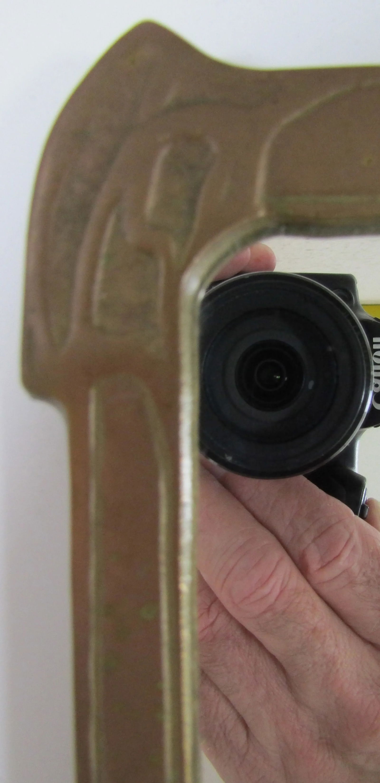 Lady of the Lake Antique Art Nouveau Bronze Free-Standing Table Mirror, Circa 1910 - 9