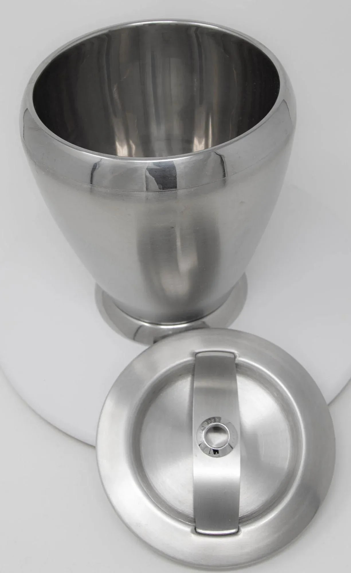 Villeroy and Boch Bogart Chrome Ice Bucket With Liner and Lid - 7